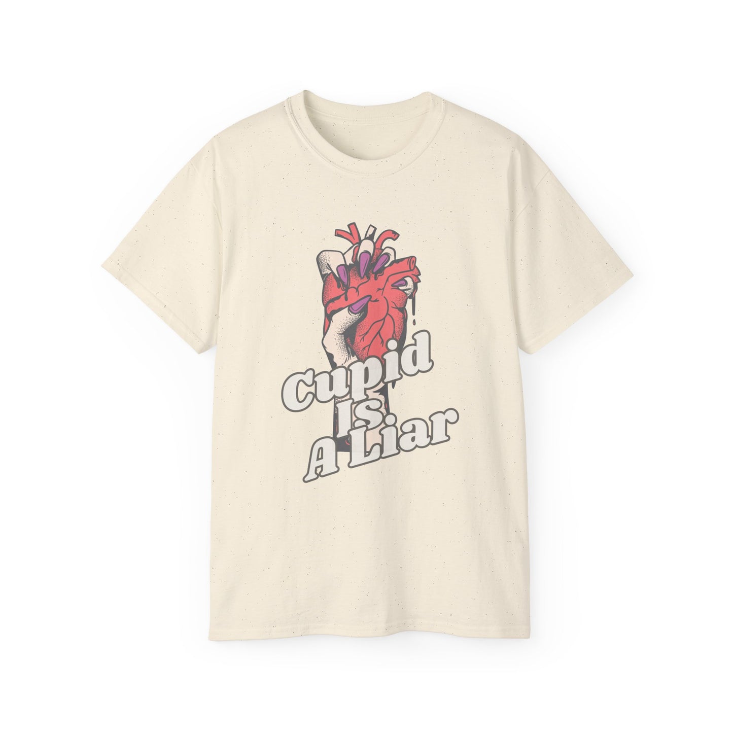 Un-Valentine Your Wardrobe: The Edgy "Cupid Is A Liar" Retro T-Shirt Collection