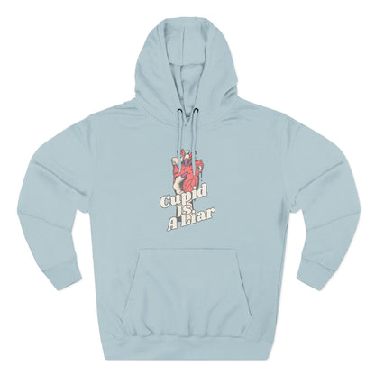 Cupid Is a Liar — Cozy Comfort  Anti - Valentine Hoodie with an Edge
