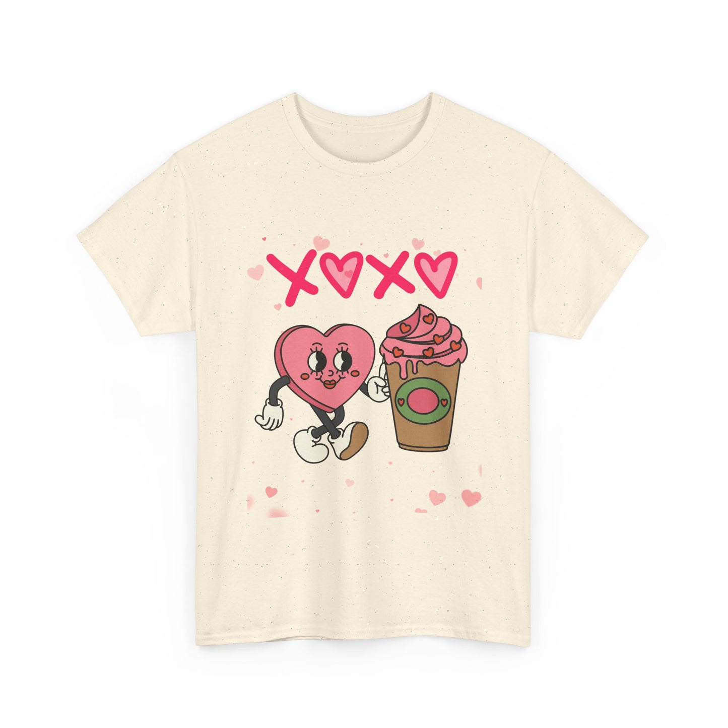 A Latte Love: The Retro "XOXO" Coffee Lover’s Valentine T-Shirt