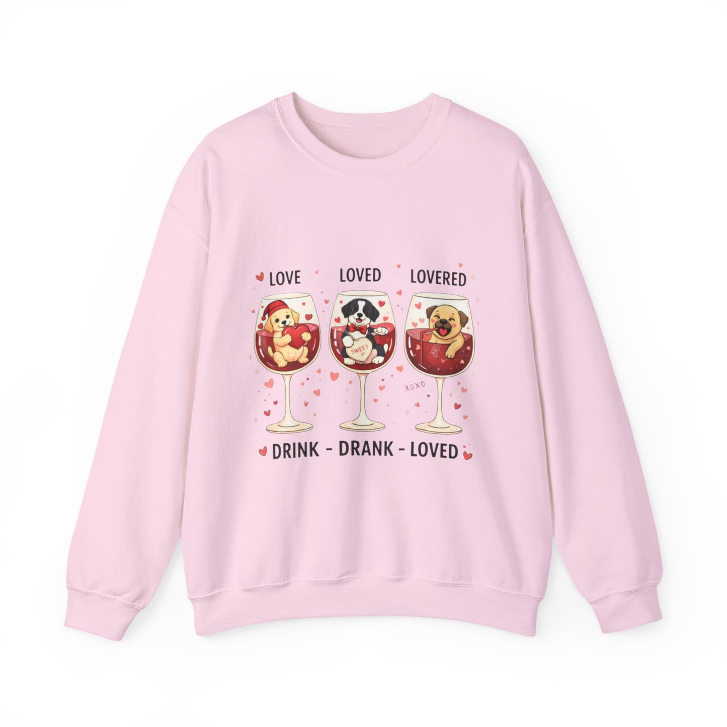 Fall in Puppy Love This Valentine's Day: The Ultimate Dog & Wine Lover’s Sweatshirt