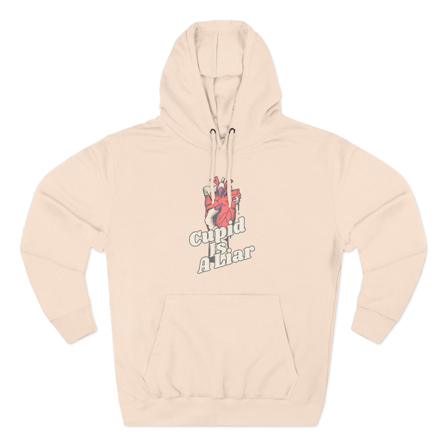 Cupid Is a Liar — Cozy Comfort  Anti - Valentine Hoodie with an Edge