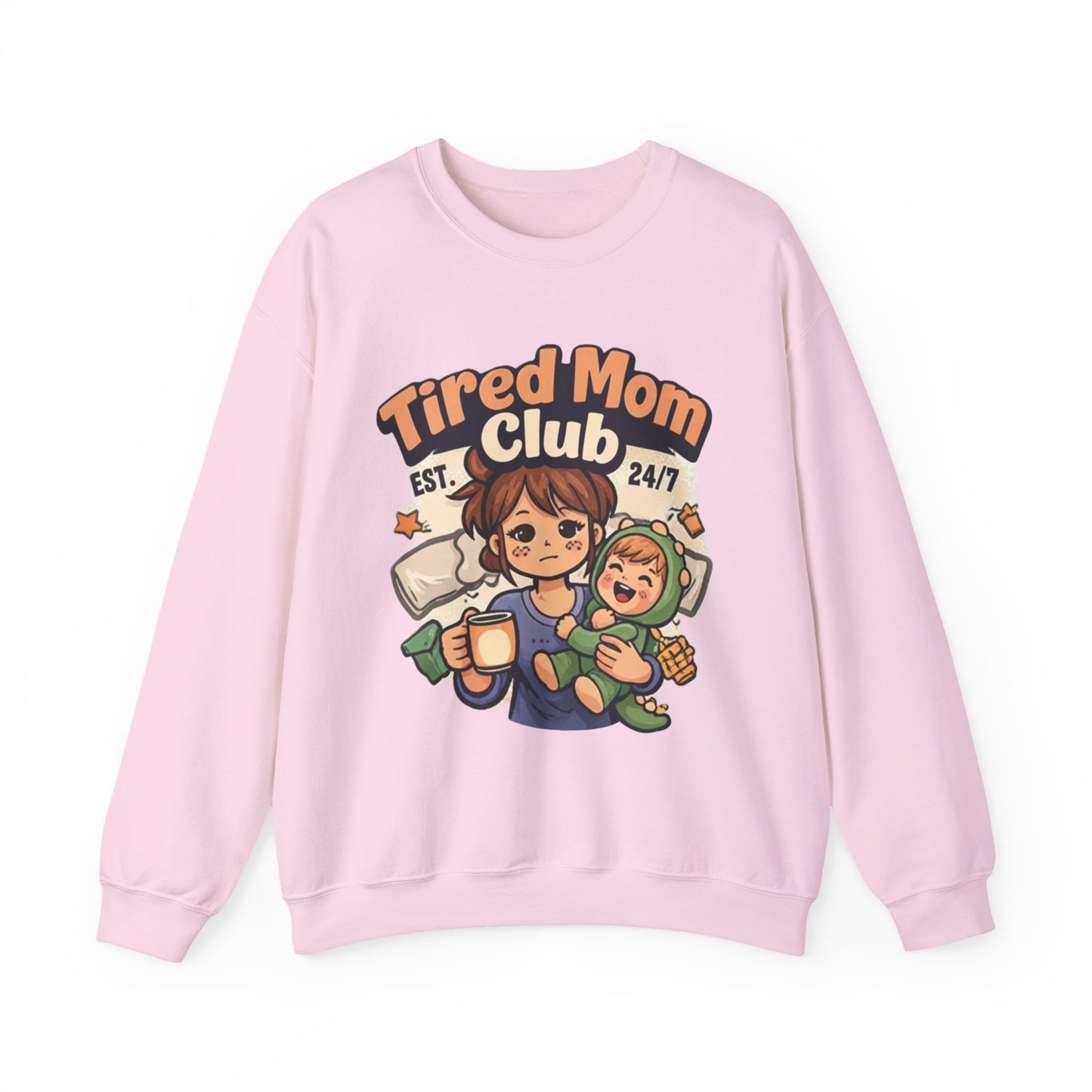 Tired Mom Club Sweatshirt – Cozy Mom Life Pullover
