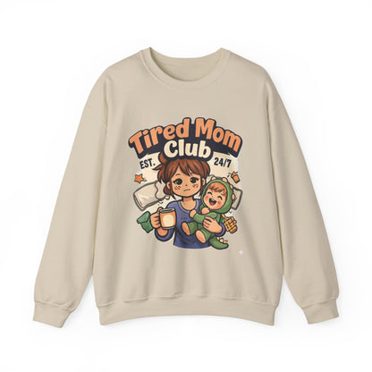 Tired Mom Club Sweatshirt – Cozy Mom Life Pullover