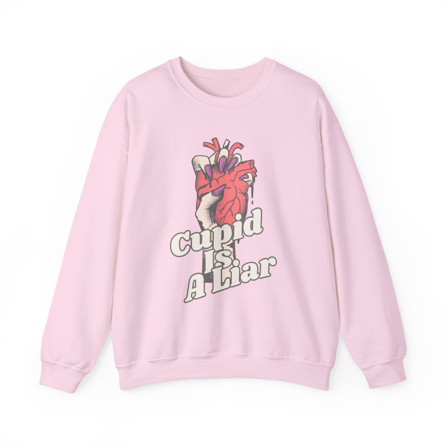 Ditch the Roses, Speak Your Truth: The "Cupid Is A Liar" Anti-Valentine Sweatshirt