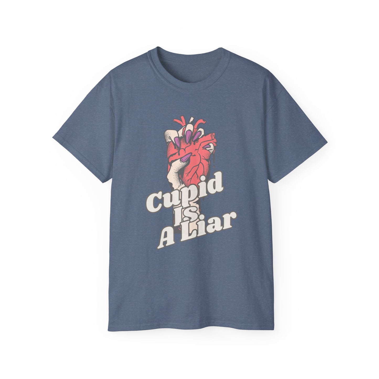 Un-Valentine Your Wardrobe: The Edgy "Cupid Is A Liar" Retro T-Shirt Collection