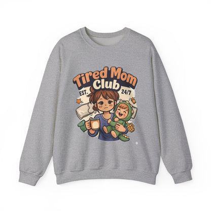 Tired Mom Club Sweatshirt – Cozy Mom Life Pullover