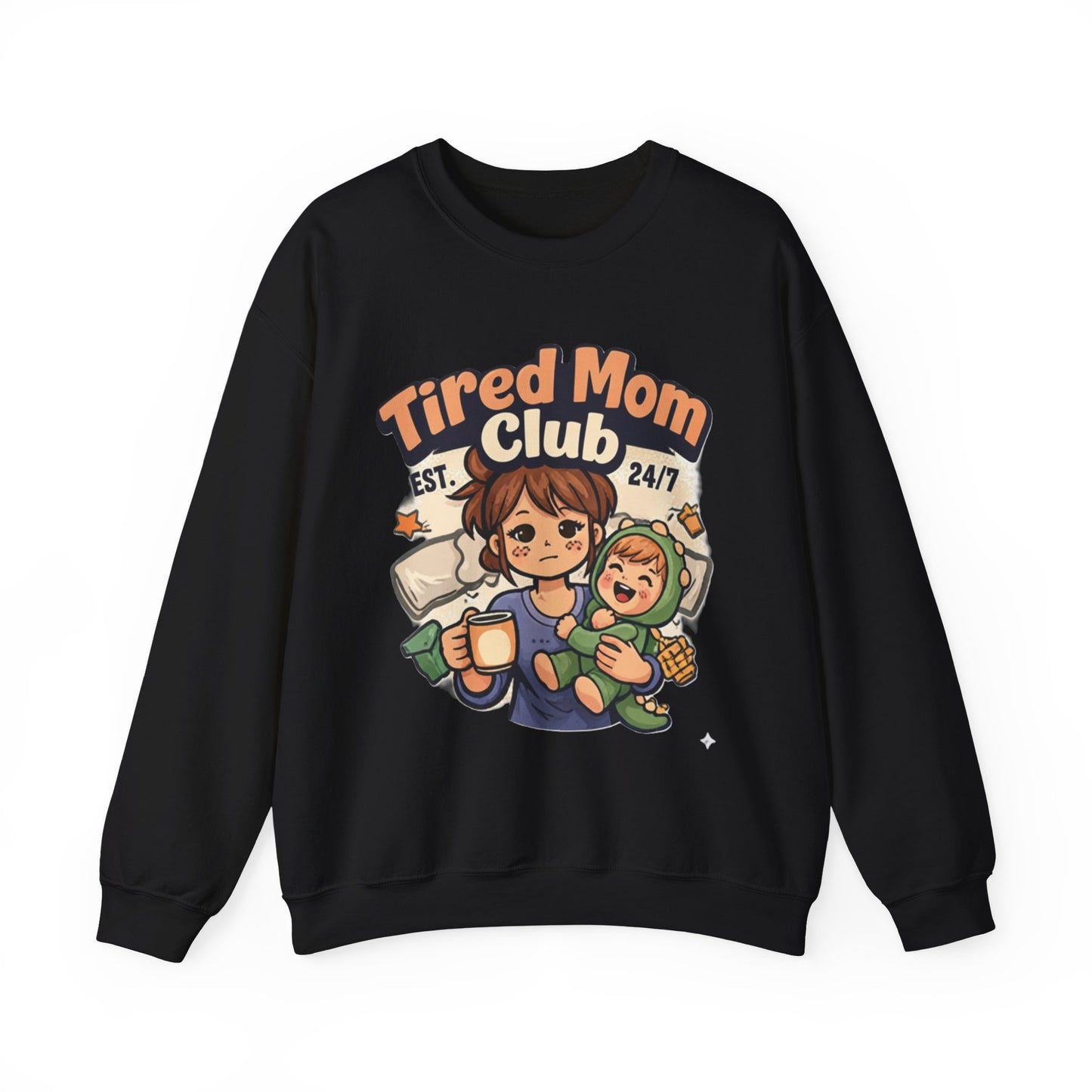 Tired Mom Club Sweatshirt – Cozy Mom Life Pullover