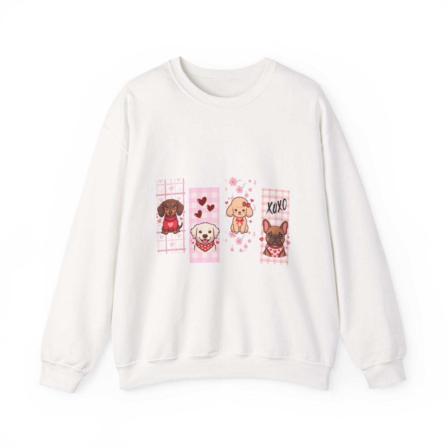 A Gallery of Puppy Love: The "Four-Friend" Valentine's Gallery Sweatshirt
