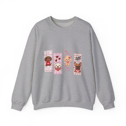 A Gallery of Puppy Love: The "Four-Friend" Valentine's Gallery Sweatshirt