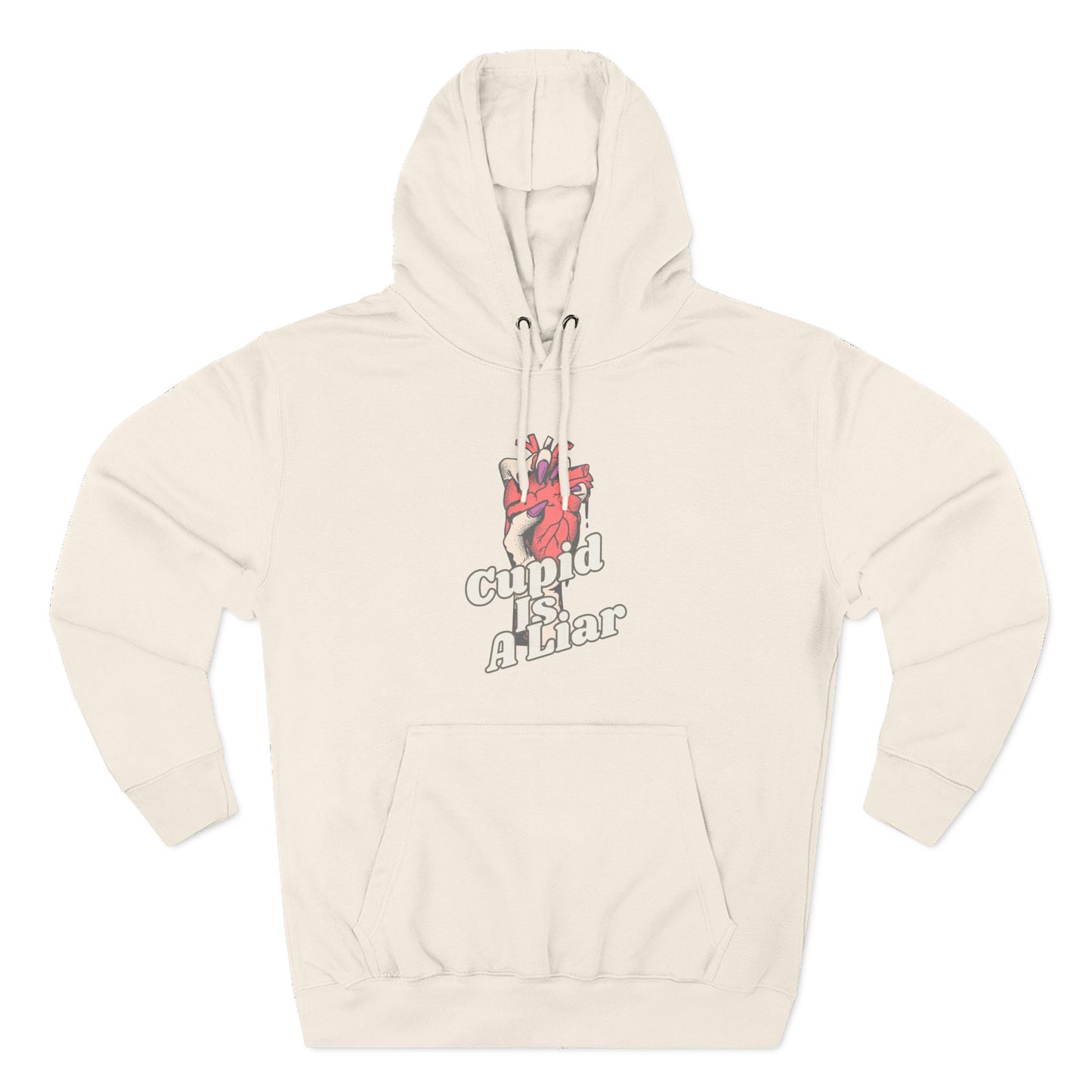 Cupid Is a Liar — Cozy Comfort  Anti - Valentine Hoodie with an Edge