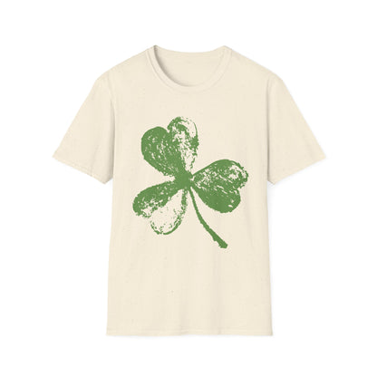Three Leaf Clover T-Shirt – Minimalist Lucky Shamrock Graphic Tee
