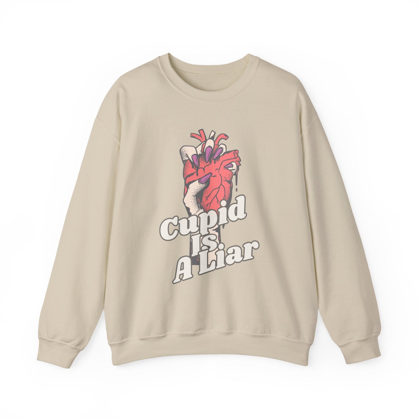 Ditch the Roses, Speak Your Truth: The "Cupid Is A Liar" Anti-Valentine Sweatshirt
