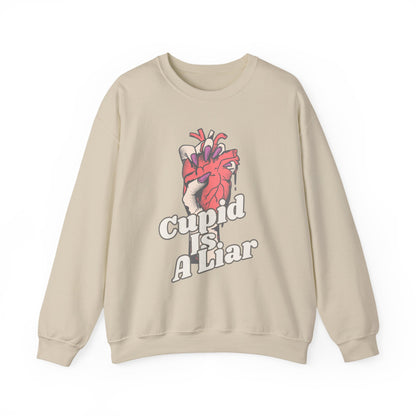 Ditch the Roses, Speak Your Truth: The "Cupid Is A Liar" Anti-Valentine Sweatshirt