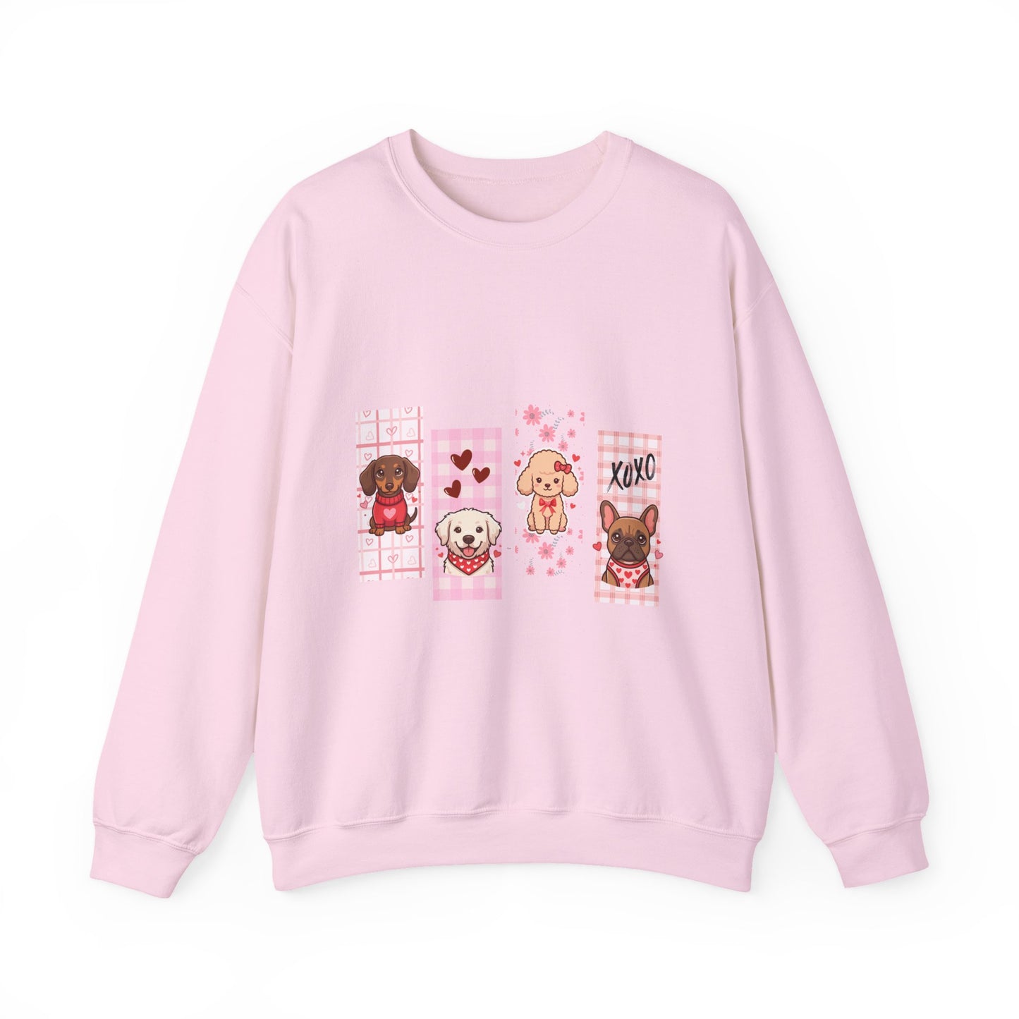 A Gallery of Puppy Love: The "Four-Friend" Valentine's Gallery Sweatshirt