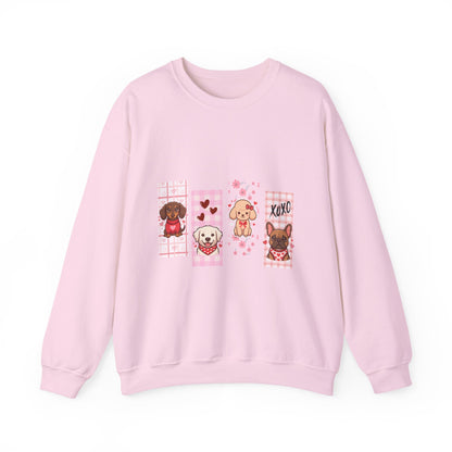 A Gallery of Puppy Love: The "Four-Friend" Valentine's Gallery Sweatshirt