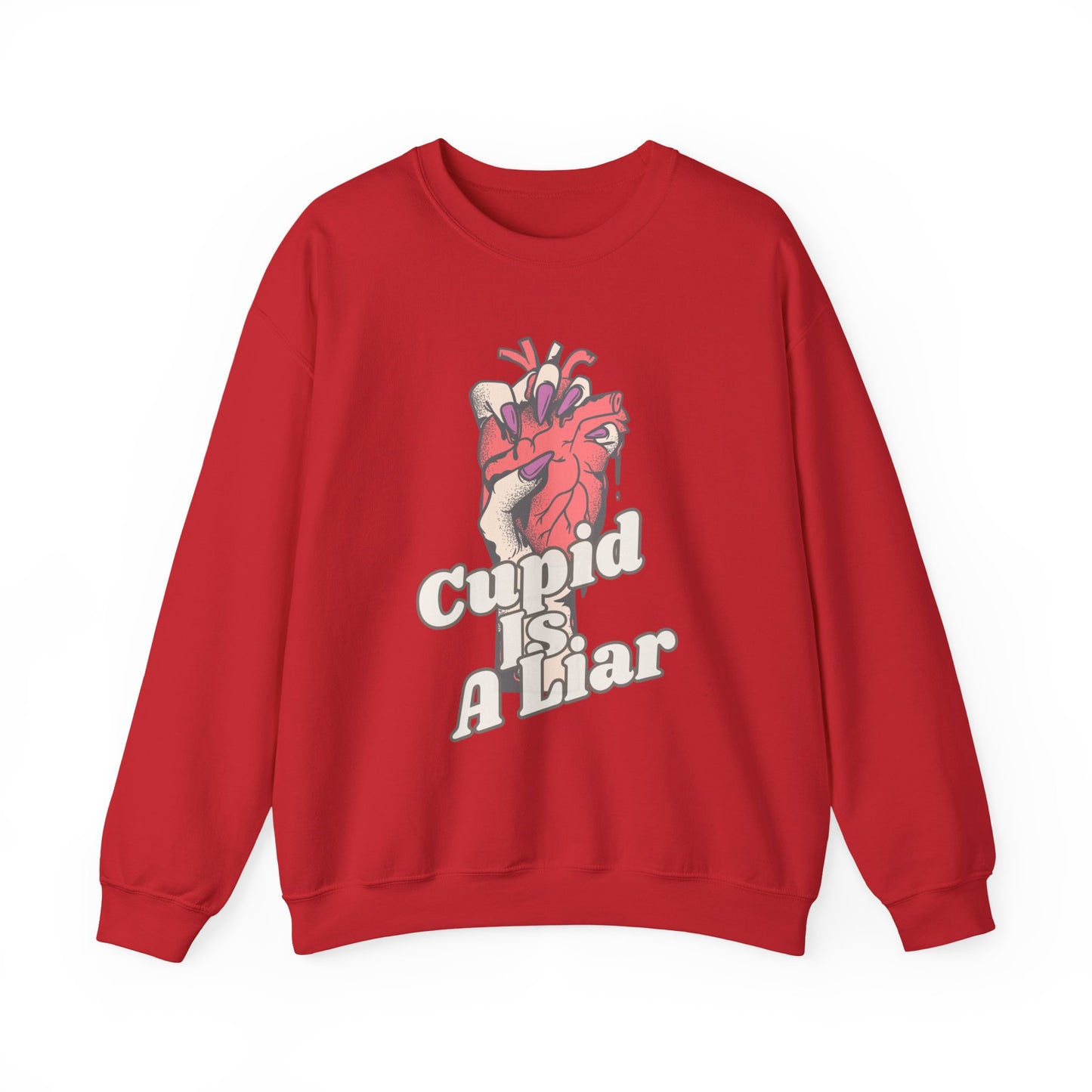 Ditch the Roses, Speak Your Truth: The "Cupid Is A Liar" Anti-Valentine Sweatshirt