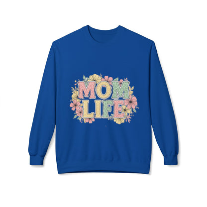 Mom Life – Cozy Floral Sweatshirt for Busy Moms