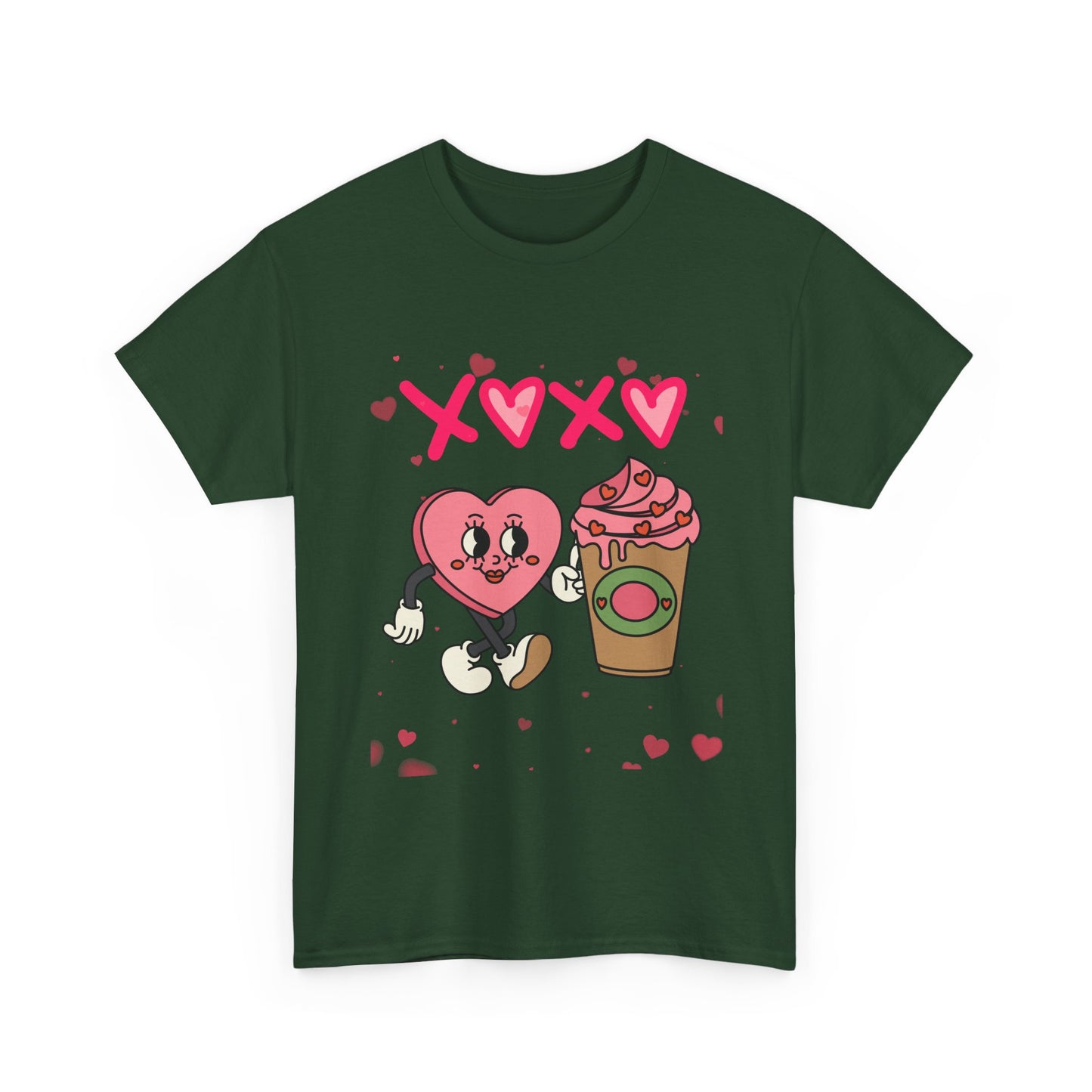 A Latte Love: The Retro "XOXO" Coffee Lover’s Valentine T-Shirt