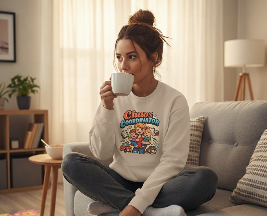 Chaos Coordinator Sweatshirt – Cozy Mom Life Pullover for Busy Moms
