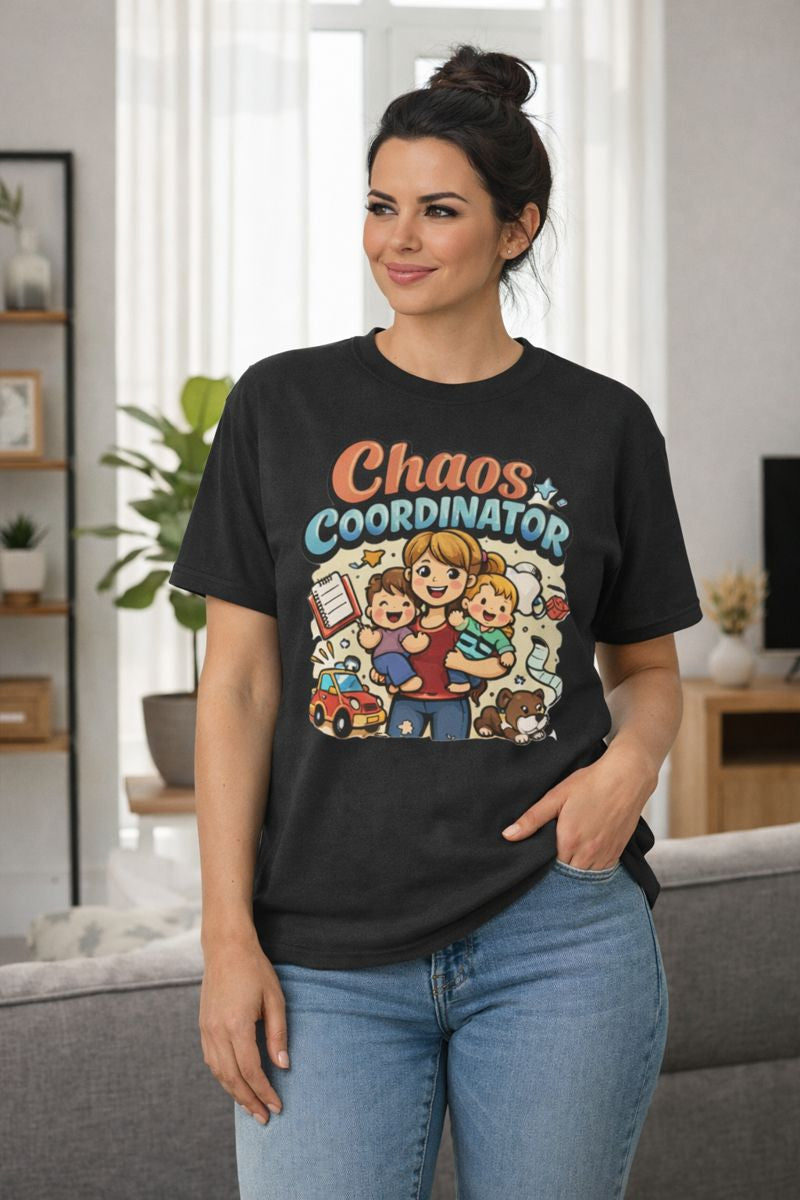 Chaos Coordinator T-Shirt – Funny Mom Life Tee for Moms of Toddlers & Babies
