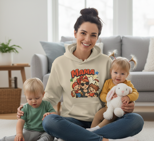 Mama – Cozy Mom Life Hoodie