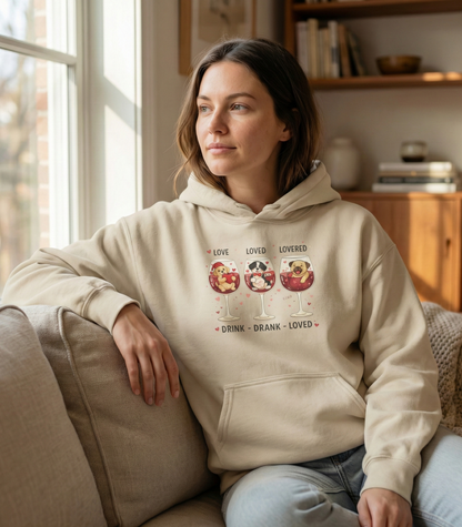 Paws, Pinot, and Pure Comfort: The Ultimate Valentine’s Hoodie Collection