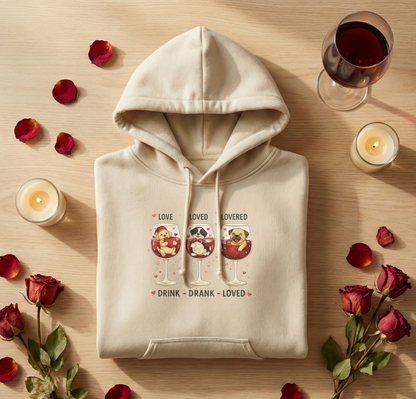 Paws, Pinot, and Pure Comfort: The Ultimate Valentine’s Hoodie Collection
