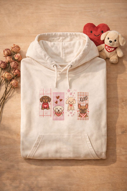 Valentine Puppy Love — Cozy, Cute & Full of Heart Hoodie