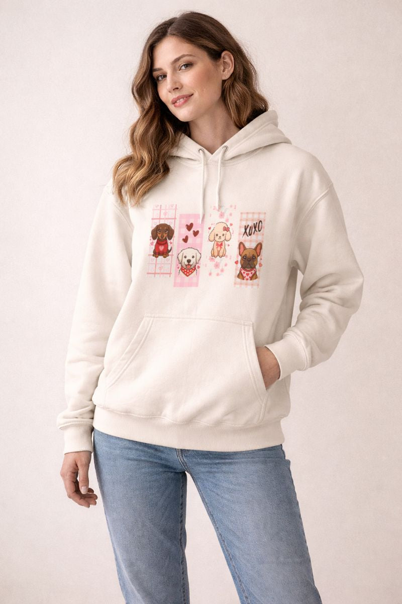 Valentine Puppy Love — Cozy, Cute & Full of Heart Hoodie
