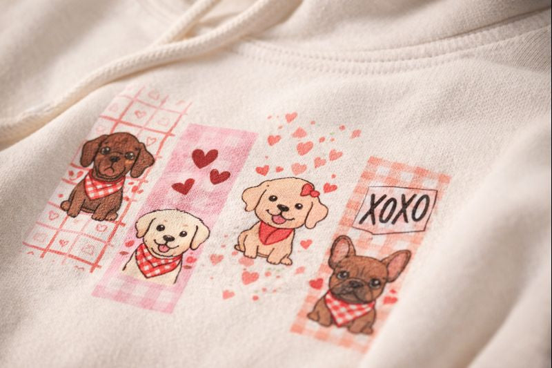 Valentine Puppy Love — Cozy, Cute & Full of Heart Hoodie