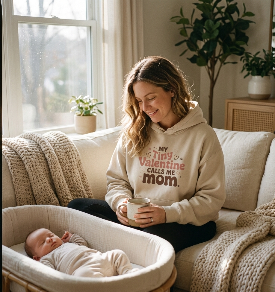 My Tiny Valentine Calls Me Mom — Love You Can Wear – Valentine Hoodie