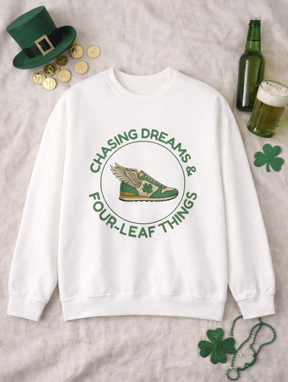 Chasing Dreams & Four-Leaf Things Sweatshirt – Lucky Graphic Pullover