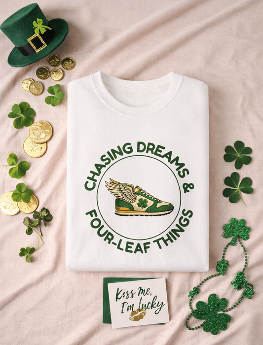 Chasing Dreams & Four-Leaf Things Sweatshirt – Lucky Graphic Pullover