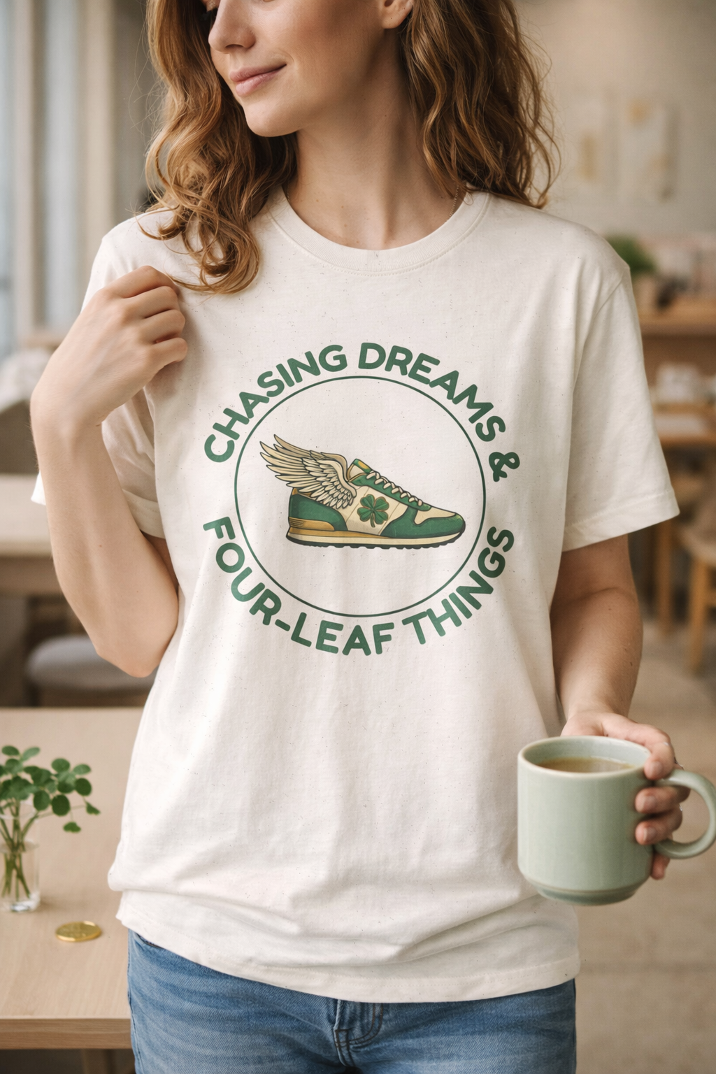 Chasing Dreams & Four-Leaf Things T-Shirt – Lucky Graphic Tee