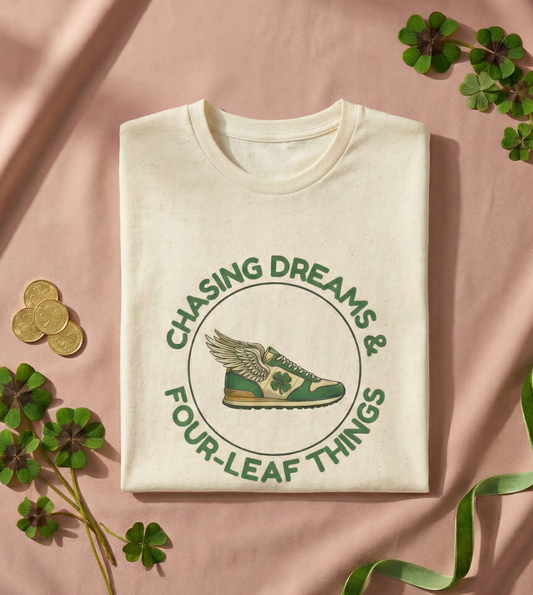 Chasing Dreams & Four-Leaf Things T-Shirt – Lucky Graphic Tee