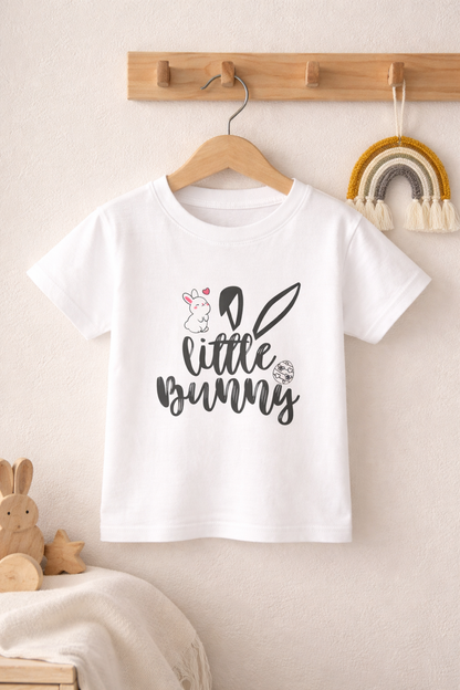 Little Bunny Kids Easter Shirt – Cute Bunny Ears Tee, Toddler Easter Outfit, Easter Egg Hunt Shirt, Spring Kids Graphic T-Shirt