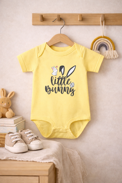 Little Bunny Baby Bodysuit – Cute Easter Onesie, Infant Bunny Outfit, Newborn Easter Clothes, Spring Baby Gift