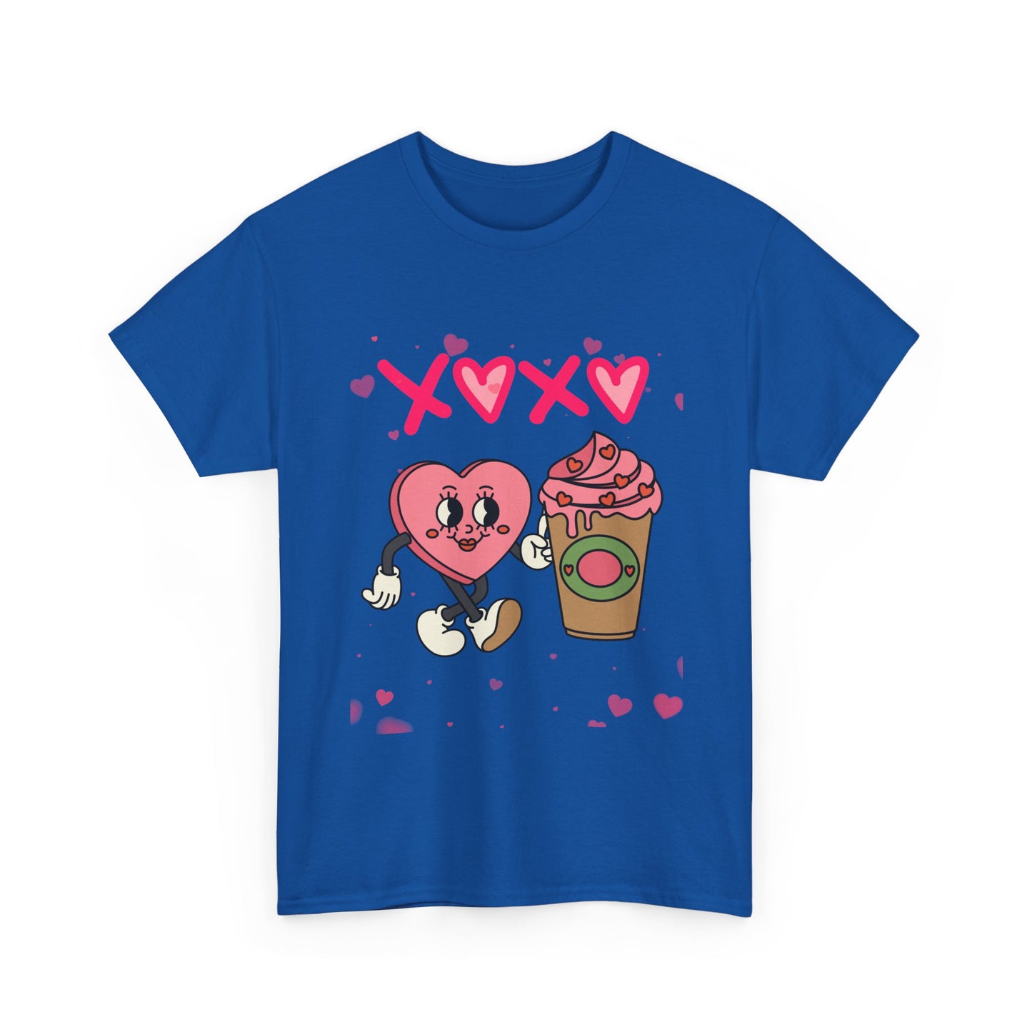 A Latte Love: The Retro "XOXO" Coffee Lover’s Valentine T-Shirt