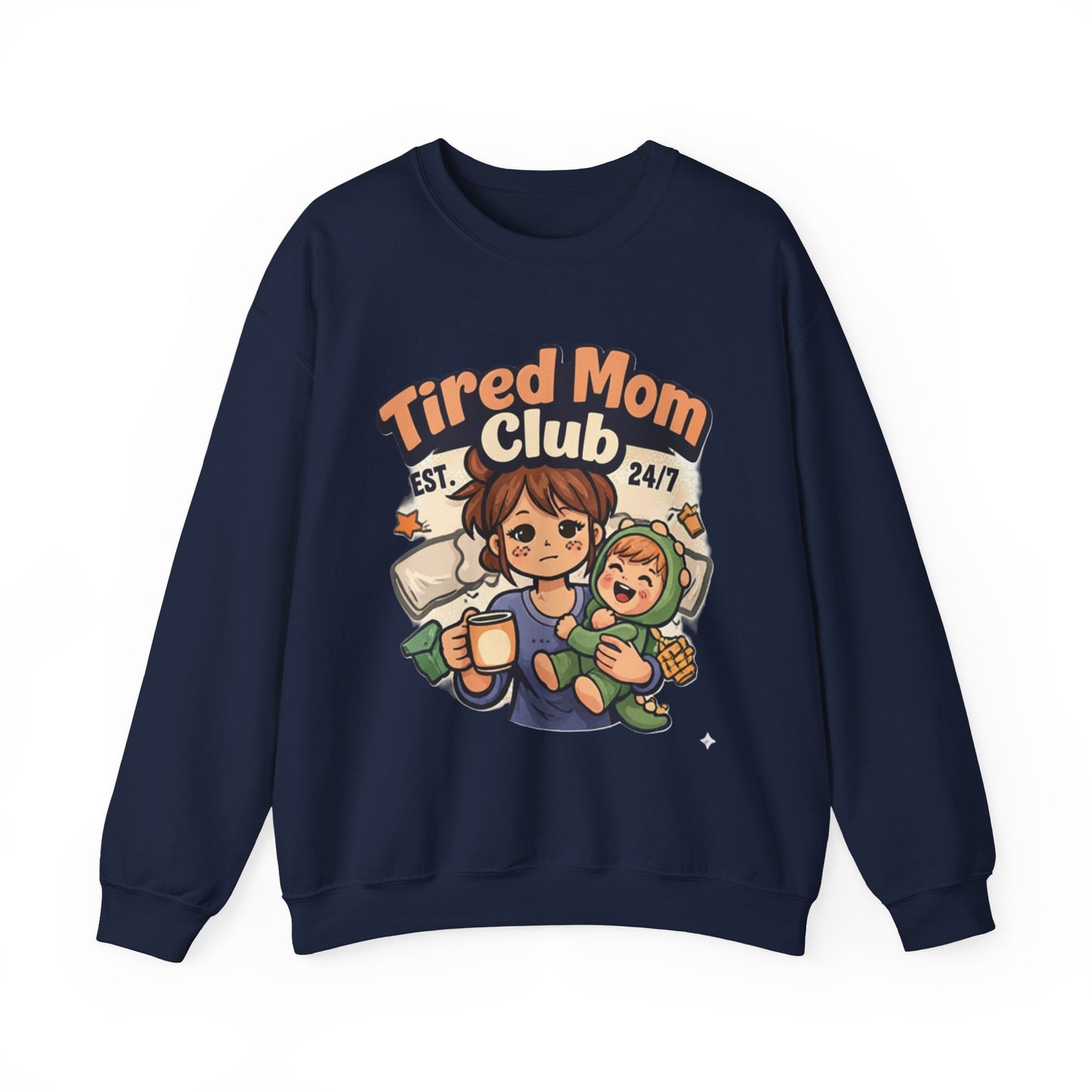 Tired Mom Club Sweatshirt – Cozy Mom Life Pullover
