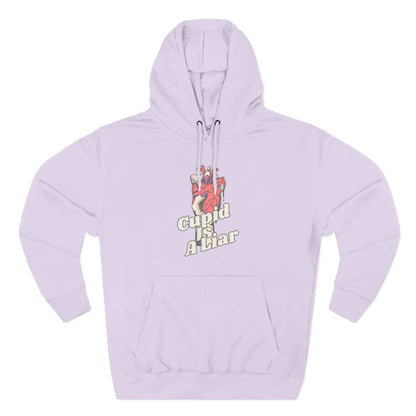 Cupid Is a Liar — Cozy Comfort  Anti - Valentine Hoodie with an Edge