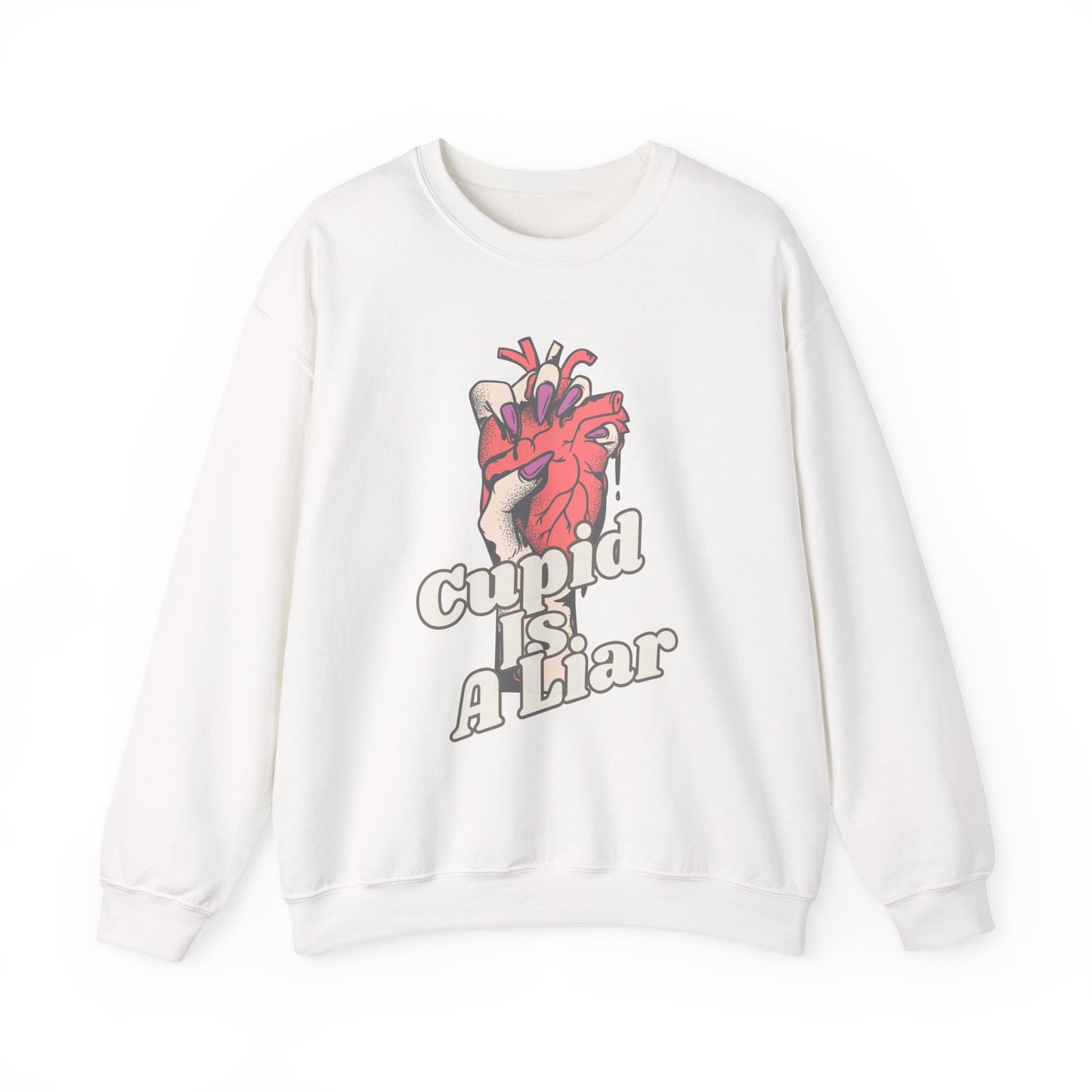 Ditch the Roses, Speak Your Truth: The "Cupid Is A Liar" Anti-Valentine Sweatshirt