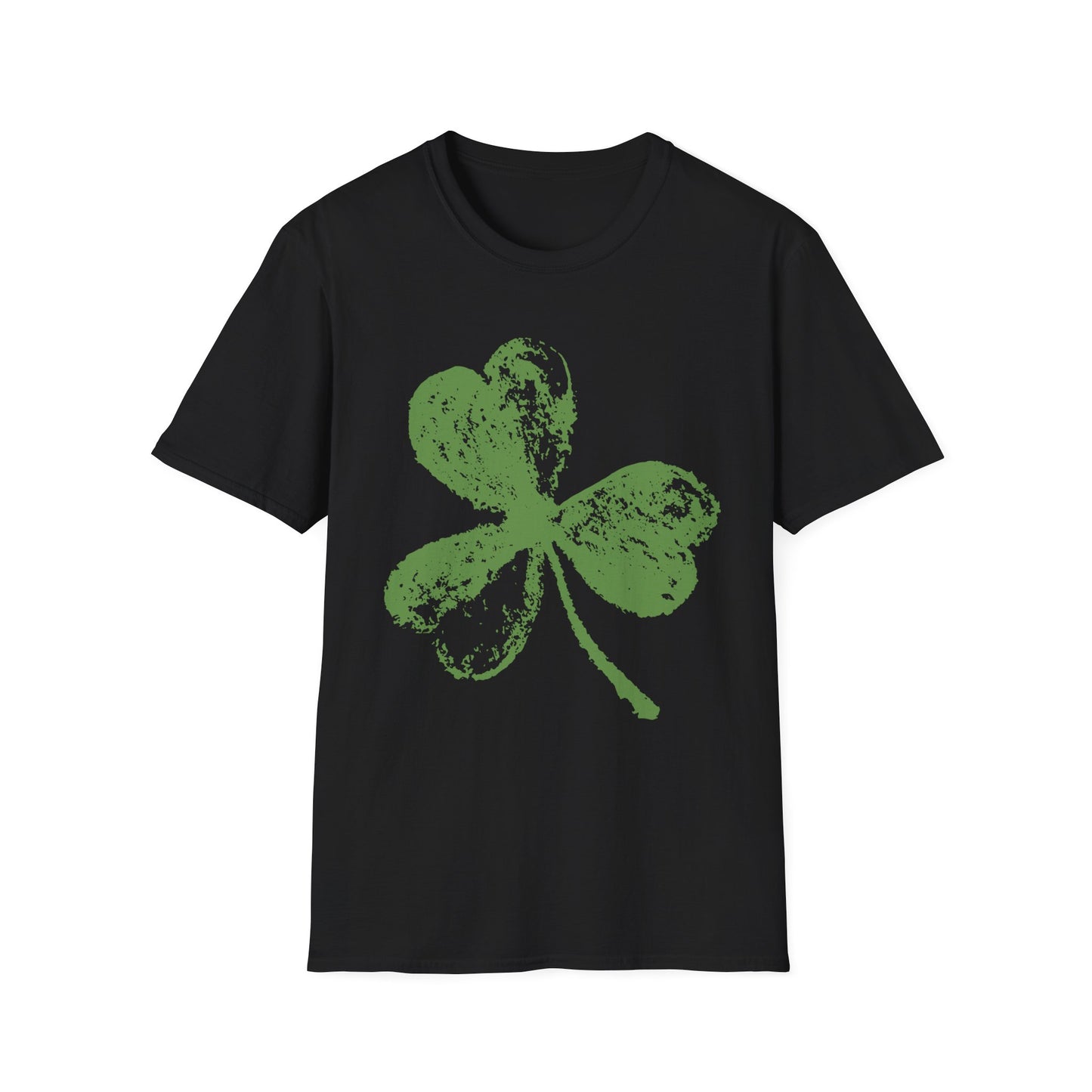 Three Leaf Clover T-Shirt – Minimalist Lucky Shamrock Graphic Tee
