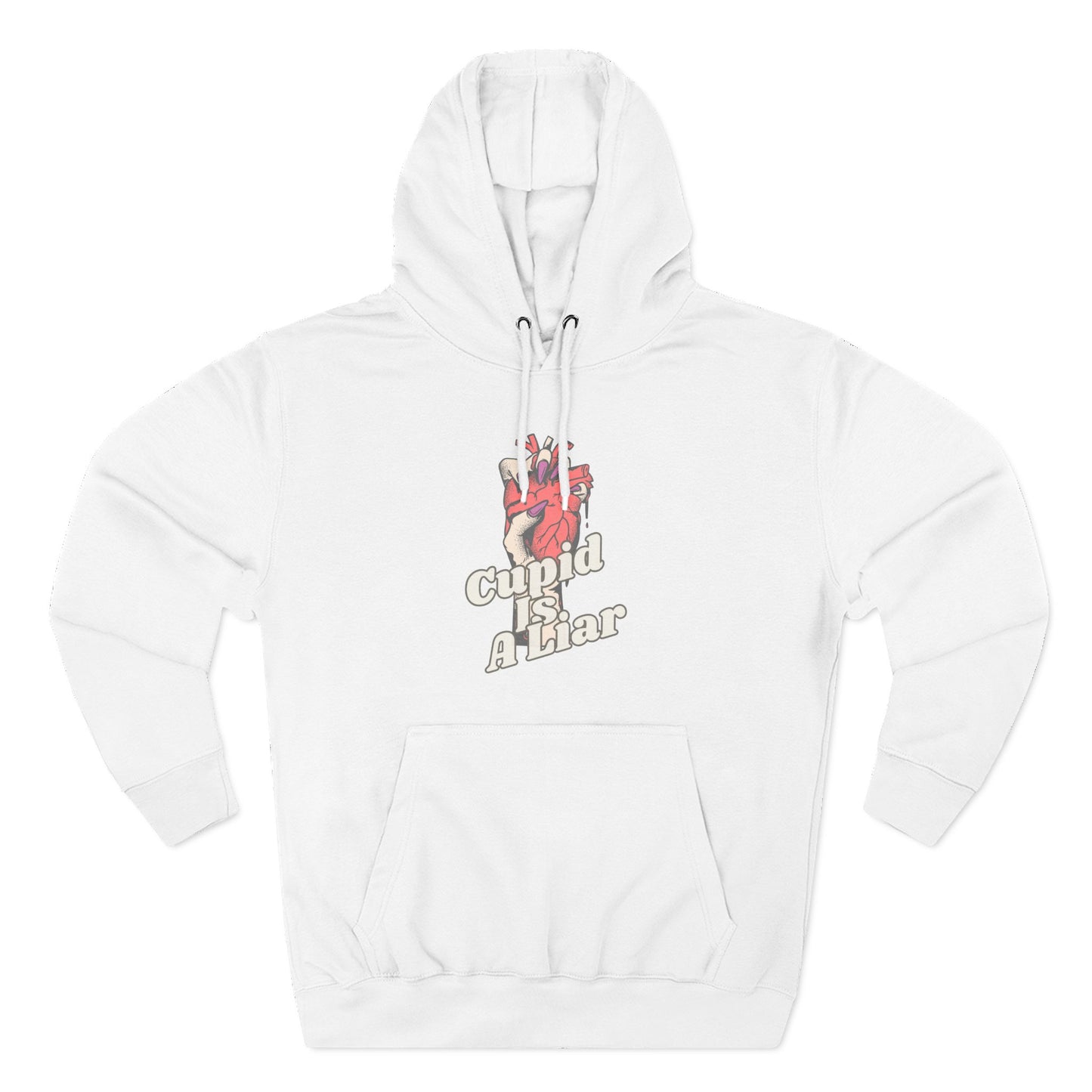 Cupid Is a Liar — Cozy Comfort  Anti - Valentine Hoodie with an Edge