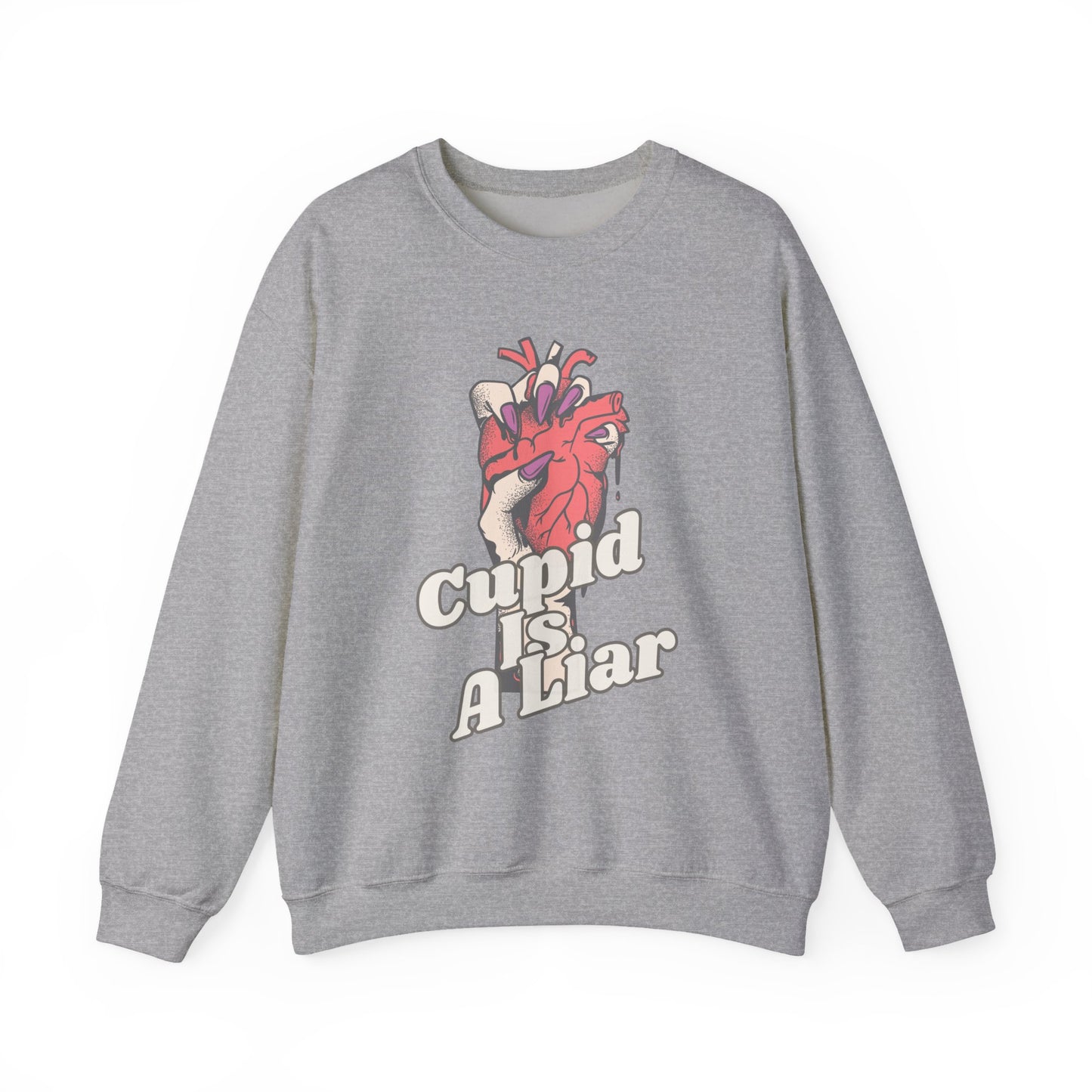 Ditch the Roses, Speak Your Truth: The "Cupid Is A Liar" Anti-Valentine Sweatshirt