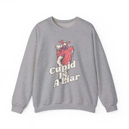 Ditch the Roses, Speak Your Truth: The "Cupid Is A Liar" Anti-Valentine Sweatshirt