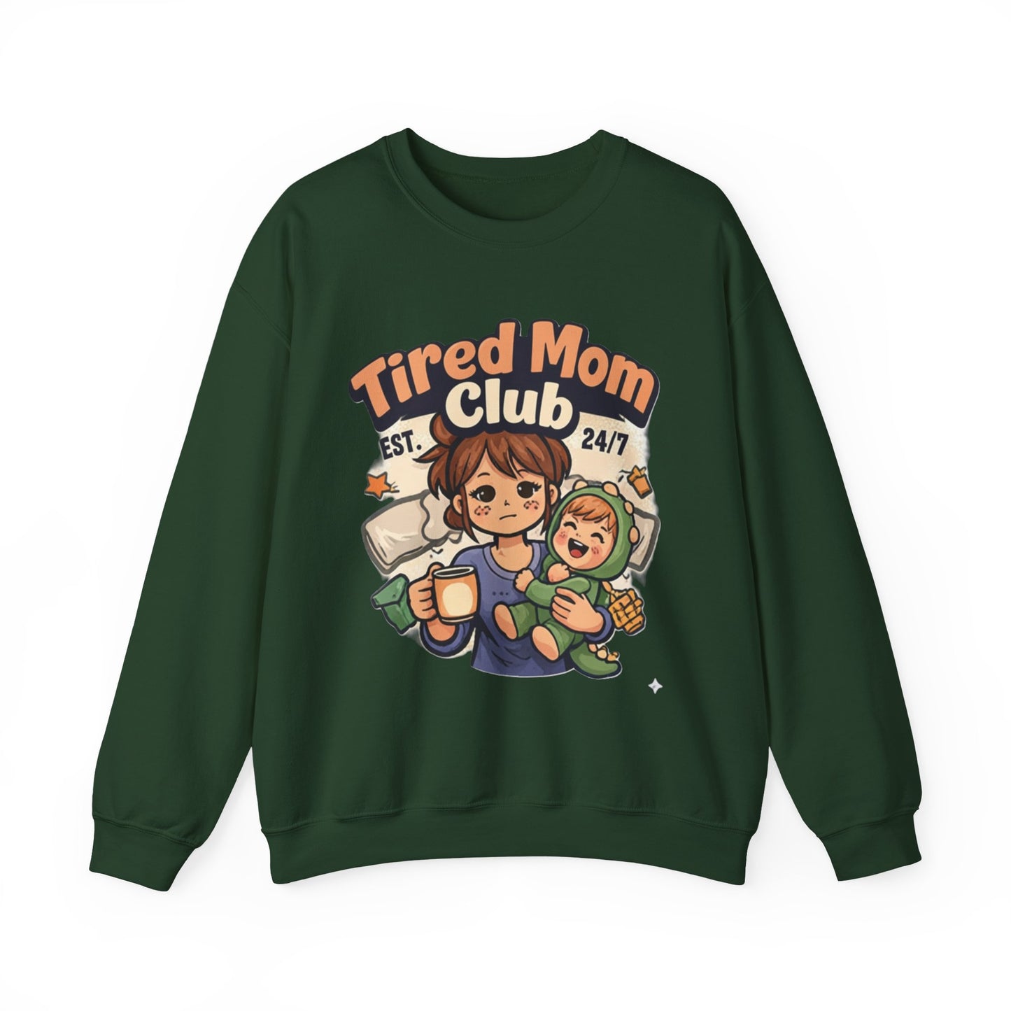 Tired Mom Club Sweatshirt – Cozy Mom Life Pullover