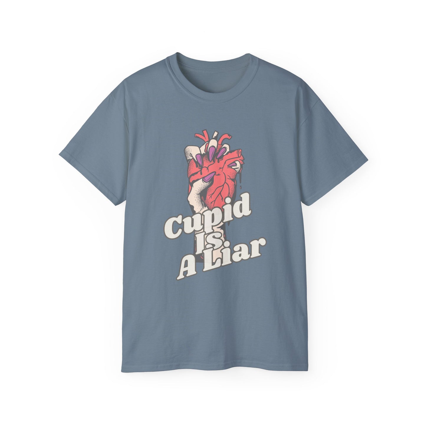 Un-Valentine Your Wardrobe: The Edgy "Cupid Is A Liar" Retro T-Shirt Collection