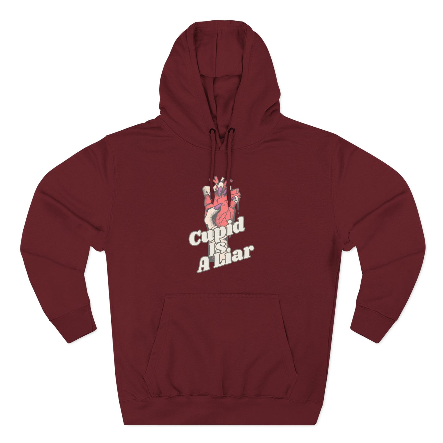 Cupid Is a Liar — Cozy Comfort  Anti - Valentine Hoodie with an Edge