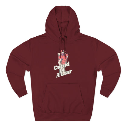 Cupid Is a Liar — Cozy Comfort  Anti - Valentine Hoodie with an Edge