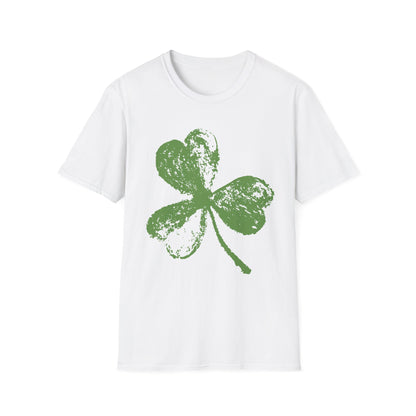 Three Leaf Clover T-Shirt – Minimalist Lucky Shamrock Graphic Tee
